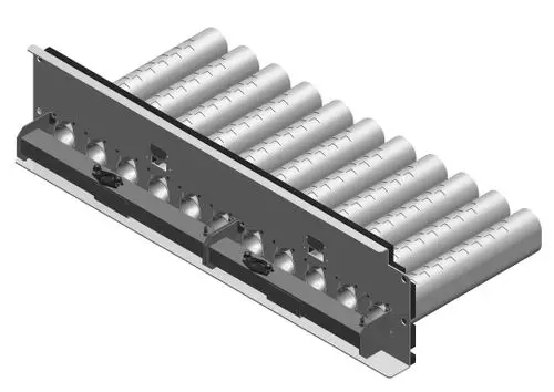 BOSCH Brennrost mit mehreren zylindrischen Elementen, montiert auf einer Grundplatte mit Anschlüssen und Steuermechanismen, geeignet für spezifische Heizsysteme.